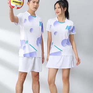 <span class=keywords><strong>Traje</strong></span> <span class=keywords><strong>de</strong></span> bádminton transpirable seco, jersey <span class=keywords><strong>de</strong></span> <span class=keywords><strong>tenis</strong></span> <span class=keywords><strong>de</strong></span> mesa <span class=keywords><strong>de</strong></span> manga corta para hombres y mujeres, ropa <span class=keywords><strong>de</strong></span> <span class=keywords><strong>tenis</strong></span> <span class=keywords><strong>de</strong></span> mesa negra y roja para niños - Product Image 2