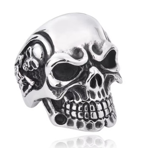 แหวนแฟชั่นสแตนเลส 316L สไตล์วินเทจ แหวนศาสนา แหวนเมสัน แหวนเรโทรพังก์ แหวนผู้ชาย - Product Image 6