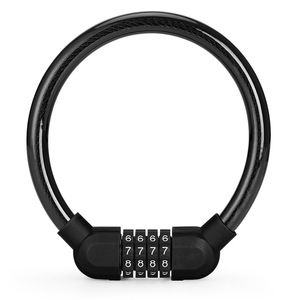 Yueli Bicycle Combination <b>Lock</b> Steel Cable Ring 4 Digit <b>Portable</b> Anti Theft Cycling Equipment - Product Image 1