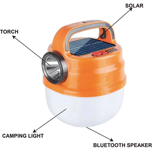 Linterna Solar con Luz SOS, Altos Lúmenes, Altavoz Bluetooth para Exteriores - Product Image 2