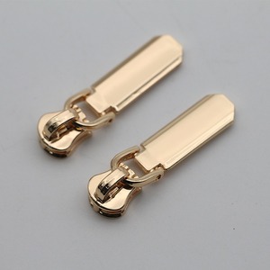 Hợp kim kẽm dây kéo đầu đôi phần kim loại puller mới đa giác dây kéo đầu quần áo hành lý dây kéo đầu - Product Image 1