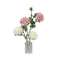 Fleur de pivoine artificielle faite à la main, haute simulation, 2 têtes, tige en soie de 68 cm de long, rose, pour arrangement floral, décoration de maison et de mariage