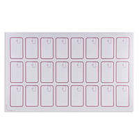 Carte Intelligente NFC RFID F08 CPU Personnalisée, Inlay pour Carte de Membre, Disposition 2x5, 125KHz 13.56MHz, Feuille PVC A4 Étanche, Paiement Hôtelier