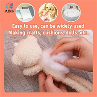 Remplissage en fibre de polyester 7oz, coton pp pour les besoins d'artisanat créatif et les matériaux de projets d'artisanat de bricolage