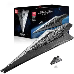Mould King 13134 Star Destroyer Warship Plastic DIY Technic Bricks Set Toys Collectible Building Model Educational For Kids Gift