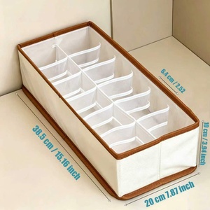 Non-woven Fabric Rolling Type Foldable Divider Belt Storage Box Compartment Organizer <b>Wardrobe</b> Clothing Storage <b>Basket</b> - Product Image 3