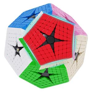 Cubo mágico dodecaedro fluorescente Yuxin 8x8 5x5 de 12 colores sin pegatinas para adolescentes y adultos - Product Image 2