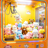 En stock – Peluches mixtes de 8 pouces pour machine à griffes, jouets en peluche doux en gros pour parcs d'attractions et magasins de cadeaux