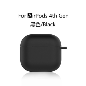 Cover morbida in Silicone per Apple Airpod 4 generazione di auricolari in pura tinta unita custodia spessa per <span class=keywords><strong>Airpods</strong></span> 4 modello 2024 con gancio - Product Image 6