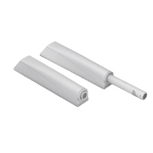 Loquets de porte et ferme-portes Fyl012 gris noir en plastique, design minimaliste silencieux pour l'installation de tiroirs d'armoires - Product Image 1