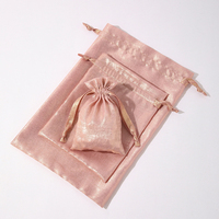 Sac à cordon métallique scintillant de haute qualité, pochette en tissu doux pour bijoux, emballage pour boucles d'oreilles, bagues, colliers et cosmétiques