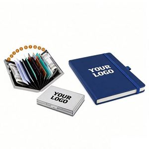 Wholesale Custom Logo Minimalist Credit Cardholder Case Designer Business Promo Gift Metal Name <b>ID</b> Card <b>Holder</b> - Product Image 1