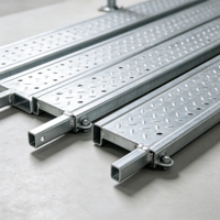 Planche d'échafaudage en acier sur mesure, peinte par pulvérisation, antirouille, à haute capacité de charge uniforme, pour projets de maintenance de ponts en zone côtière