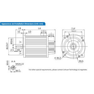 130ST-M15025 3.8KW 15N.M 2500rpm 220-240V 3 เฟส 50Hz กันน้ำ AC มอเตอร์ไดรฟ์พร้อมสายเคเบิลชุด CNC - Product Image 4