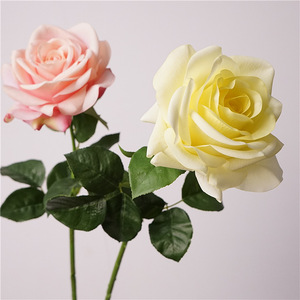 L-R155 Nueva Llegada, Rosa Artificial Realista al Tacto, Decoración Floral para Mesa, Adorno para Sala de Estar, para Arreglos Florales - Product Image 3