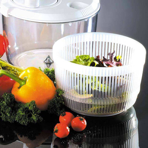 Essoreuse à salade multifonctionnelle en plastique à manivelle pour la maison, outil de séchage et d'essorage des légumes - Product Image 6