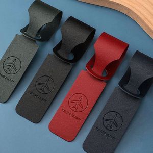 Étiquette de bagage en cuir anti-perte pour l'embarquement, personnalisable avec logo, format carte de visite, étiquette de contrôle pour valise, vente en gros - Product Image 6