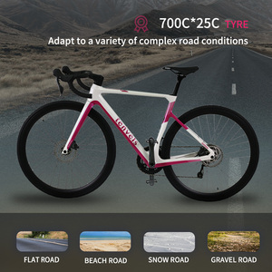 Vélo de route en fibre de carbone de haute qualité 700c 20 vitesses, personnalisable OEM, vente en gros depuis la Chine pour hommes adultes, course cycliste - Product Image 2