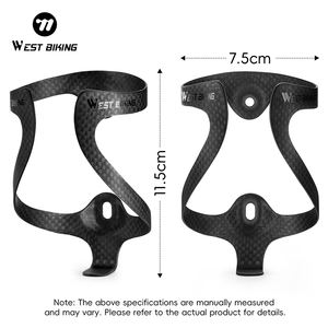 WEST BIKING OEM <span class=keywords><strong>Porte</strong></span>-bouteille universel en fibre de carbone pour <span class=keywords><strong>vélo</strong></span> <span class=keywords><strong>Porte</strong></span>-bouteille stable et léger pour <span class=keywords><strong>vélo</strong></span> <span class=keywords><strong>avec</strong></span> outil à vis - Product Image 2