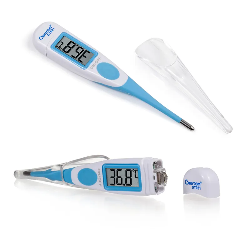 Thermometer With Mini Basal Body Temperature Waterproof Smart Sensor Digital Pen Type Armpit Clinical Anus Oral Thermometer With Flexible Probe