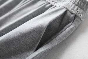 <span class=keywords><strong>Pantaloni</strong></span> <span class=keywords><strong>Grigi</strong></span> da <span class=keywords><strong>Donna</strong></span> Moda Femminile Tinta Unita a Vita Alta con Tasche Laterali Casual Joggers Neri da <span class=keywords><strong>Donna</strong></span> - Product Image 4