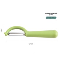 Nieuwe handmatige P-type ergonomische PP-handgreep multifunctionele roestvrijstalen schilmes voor fruit & groenten, zoals maïs, meloen en aardappelen