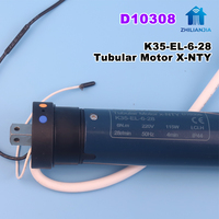 NO-VO K35-EL-6-28 X-NTY Stores à enroulement motorisés silencieux de luxe, commande vocale Tuya WiFi, moteur tubulaire en aluminium de 35 mm, salon