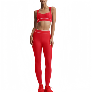 Nuovo Set Sportivo AIL Personalizzato per Donna, Asimmetrico e Senza Cuciture, per Yoga e Fitness, Traspirante per Primavera ed Estate, Set 2 Pezzi - Product Image 2