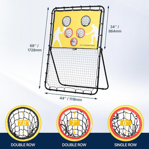 ターゲットネット付きのPickleball Practice Rebounder Board、精度とスキルのための2 in 1 Pickleballsトレーニング機器 - Product Image 2