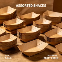 Boîte en papier compostable imprimée sur mesure, résistante à la graisse, biodégradable, pour la restauration rapide, vente en gros