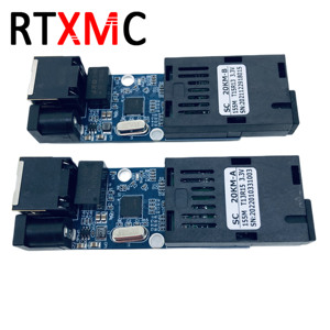 Bộ Chuyển Đổi Mạng <span class=keywords><strong>Ethernet</strong></span> Nhanh 25KM 1SC 1RJ45 1F1E 5-12V Power MC Bộ Chuyển Đổi Phương Tiện Truyền Thông Sợi Nhỏ 100M Bảng PCBA Single Fiber Single Mode - Product Image 2