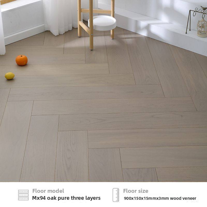 Pure three-layer oak leather herringbone splicing MX94