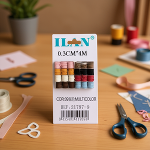 ริบบิ้นหลากสี ILAN Hilo Antelina ขนาด 0.3 ซม. x 4 ม. สำหรับงานประดิษฐ์และตกแต่ง - Product Image 3