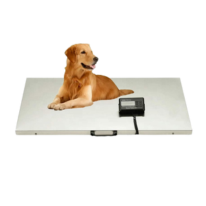 เครื่องชั่งดิจิตอลแบบตั้งพื้น <span class=keywords><strong>500</strong></span> กก. สแตนเลส หน้าจอ LCD ความแม่นยำ 0.1 กก. สำหรับสุนัข แมว คลินิกสัตวแพทย์ ร้านกรูมมิ่ง OEM - Product Image 1