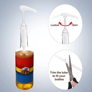33/400 33/410 Food Grade PP Gallon Plastic Dispenser <b>Pump</b> 5cc 8cc Non Spill Long Nozzle Syrup Sauce Jam <b>Pump</b> For Beverage Laundr - Product Image 4