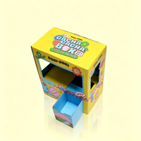 Boîte Gacha Gacha en carton pliable DIY pour enfants, distributeur de capsules, jouet de loterie pour fête, boîte cadeau personnalisée