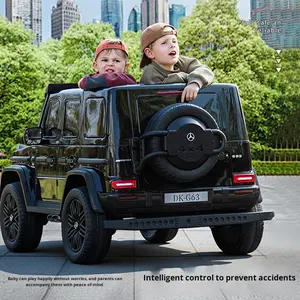 VIP Buddy Véhicule électrique tout-terrain unisexe <span class=keywords><strong>Mercedes</strong></span> AMG G63 <span class=keywords><strong>4x4</strong></span> Plastique durable Batterie au plomb-acide pour 2 personnes 3-8 ans - Product Image 5