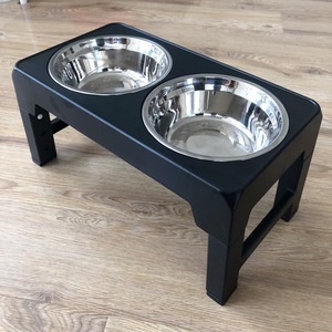 Comederos Elevados para Perros, Modernos, Plegables, Ecológicos, Ajustables, de Acero Inoxidable, para Razas Gigantes, Impermeables - Product Image 1