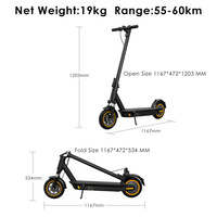 Livraison Gratuite Trottinette Électrique Pliable Hezzo Sans Balais 350W Batterie Lithium 15Ah 35km/h Autonomie 40KM Contrôle par App 120kg Charge Utile Urbaine