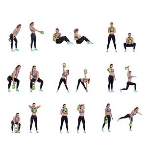 Set de Pesas Rusas para Entrenamiento de Fuerza para Mujeres, Recubiertas de Vinilo, Duraderas, Portátiles, con Mango Ancho - Product Image 1