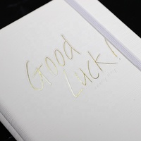 Sublimation a5 Journal en cuir blanc couverture rigide Design Pages lignées Journaux personnalisés avec bande élastique