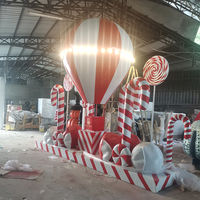 Ballon à air chaud en fibre de verre grandeur nature de 300 cm, sculpture durable, imperméable et résistante aux UV, idéal pour la décoration commerciale et les fêtes
