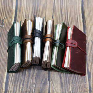 <span class=keywords><strong>2022</strong></span> Vintage étudiant créatif multicolore en cuir véritable à la main classique planificateur cahier Journal - Product Image 6