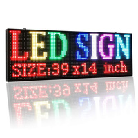 Personalizado WiFi programable 110V P10 Pantalla LED para exteriores Clasificación IP65 EE. UU. Tienda abierta Publicidad Pantallas de señalización digital