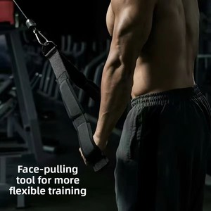 Rack de fitness con cuerda de tracción multi-sección y cuerda de tracción de alta resistencia para ejercicios de bíceps y tríceps de doble cabeza. - Product Image 3