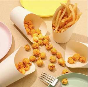 รับประกันคุณภาพ บรรจุภัณฑ์อาหารแบบกำหนดเอง ทำจากกระดาษคราฟท์ รีไซเคิลได้ สำหรับใส่เฟรนช์ฟรายส์ รุ่น STB-01 - Product Image 5