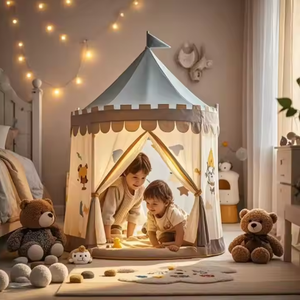 <span class=keywords><strong>Precio</strong></span> <span class=keywords><strong>de</strong></span> fábrica Kids Sports Castle Play Carpa Cómoda Interior No tóxico Princess Bed Carpa hecha <span class=keywords><strong>de</strong></span> poliéster y plástico - Product Image 4