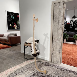 <span class=keywords><strong>Arbre</strong></span> à <span class=keywords><strong>chat</strong></span> de luxe avec cadre d'escalade en corde plancher en bois au plafond formation gratter <span class=keywords><strong>chat</strong></span> cadre d'escalade emballé dans un carton - Product Image 1