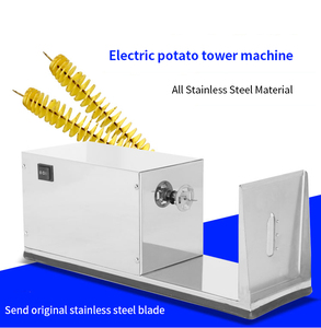 Patatas eléctrico chip espiral máquina de corte de patatas fritas de la máquina de corte - Product Image 2