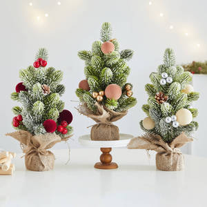 Mini árbol de Navidad artificial de 36 cm con luz, árbol de Navidad de mesa <span class=keywords><strong>para</strong></span> interiores y exteriores, decoración navideña DIY <span class=keywords><strong>para</strong></span> el hogar, fiestas y bodas - Product Image 1